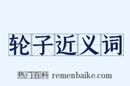 轮子近义词是什么意思的图片